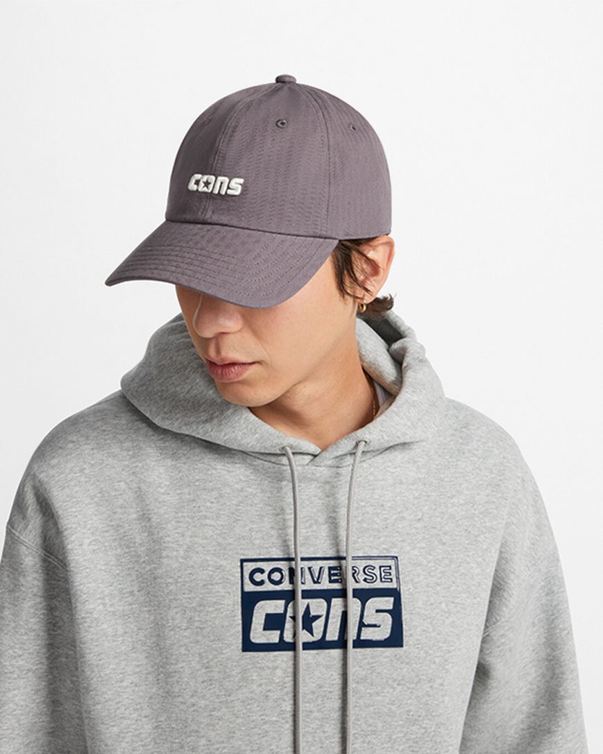 Sombreros Converse CONS Baseball Mujer Gris | PE P40L28